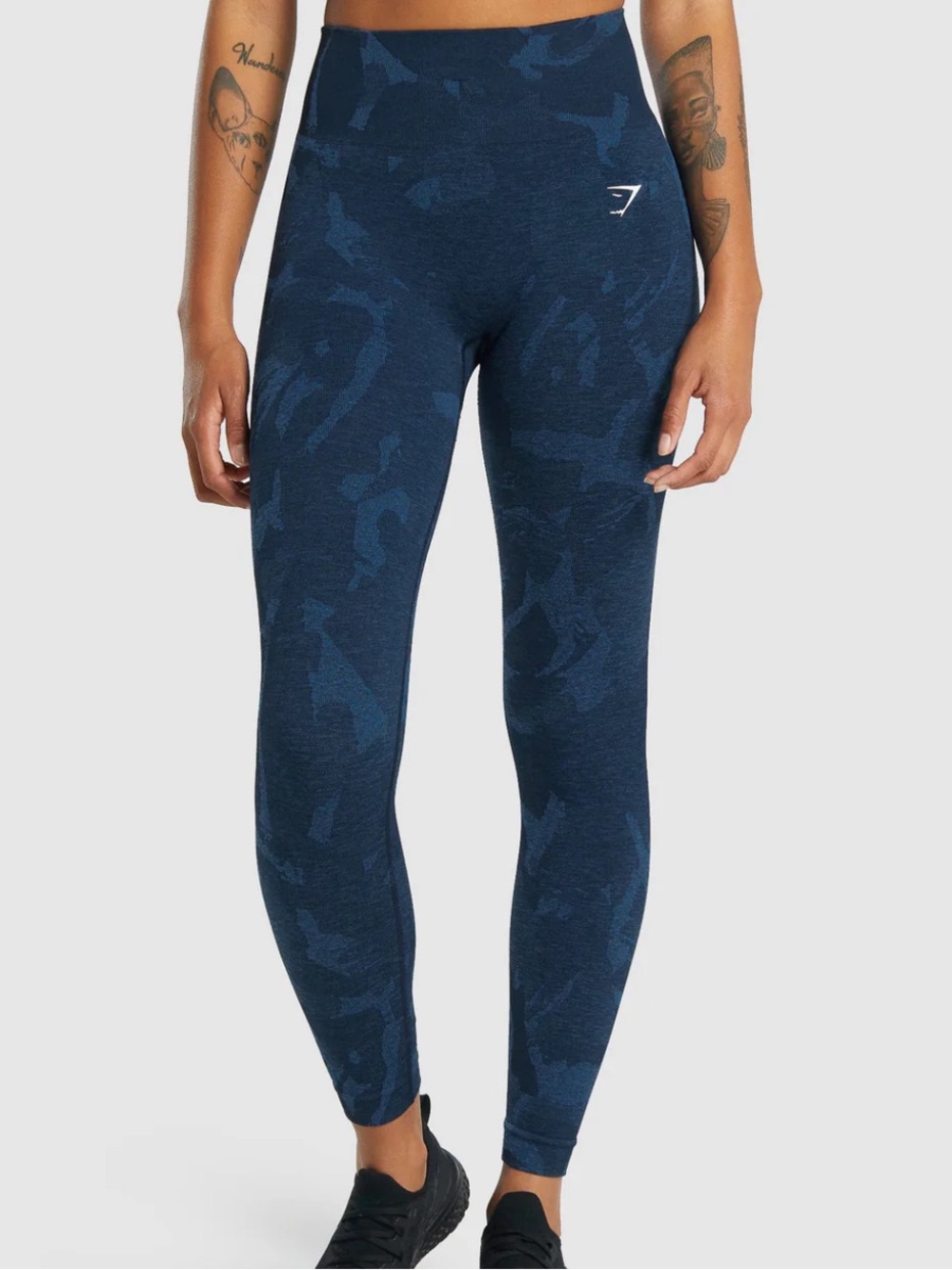 Gymshark Adapt Camo Seamless Leggings Midnight Blue XS